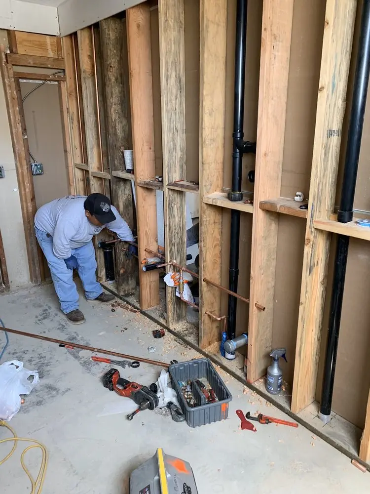 Commercial rough-in plumbing for Gas Line Repair in Lowes Island